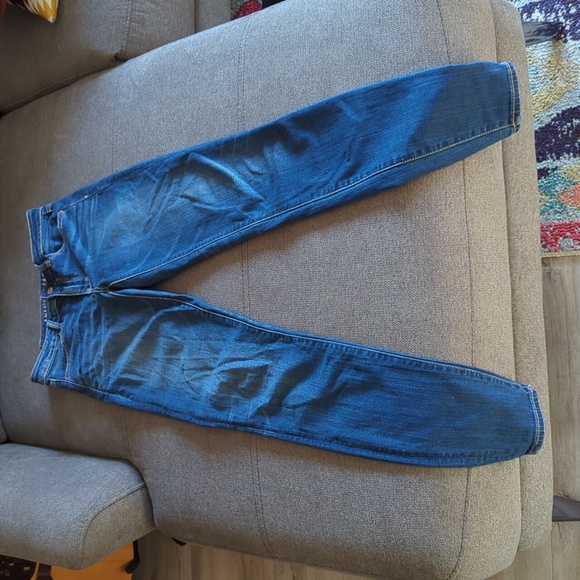 Blue skinny super stretch jeans - Picture 2 of 3